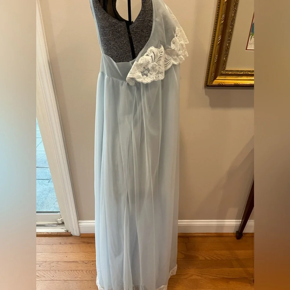 🆕Kayser baby blue peignoir‎ set-NWT/deadstock-size medium ladies VTG Rockabilly